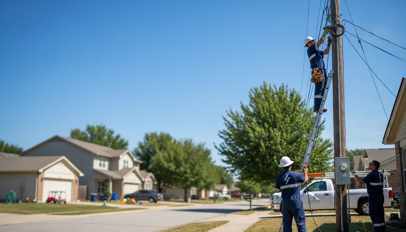 Residential electrician providing installation services in Travelers Rest, SC